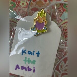 Cute Leaf Creature Enamel Pin